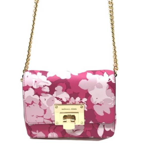 Michael Kors Handbags - NWT MICHAEL KORS Pink Floral Clutch/Crossbody
